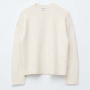 & Other Stories Relaxed Fit Crew Neck Sweater in Cream